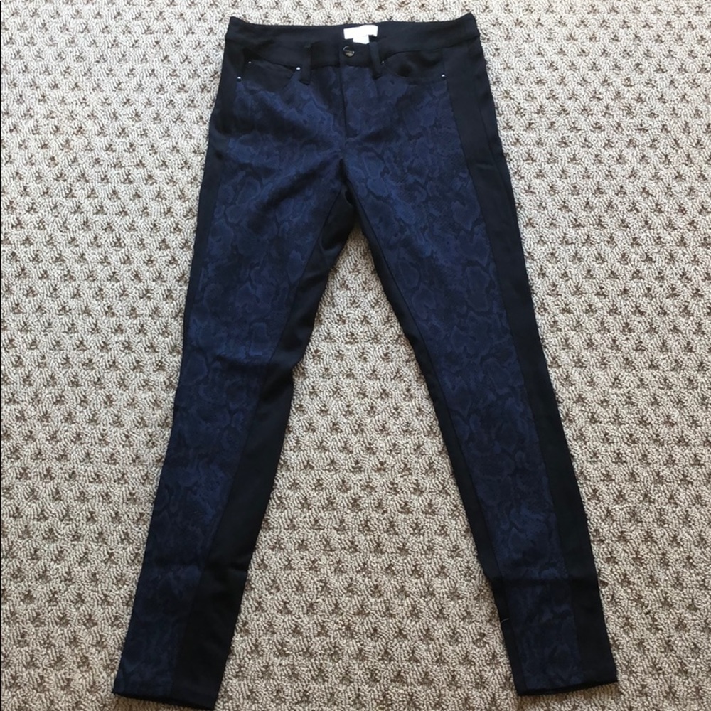 NWT Cache black with Blue lace dress pant